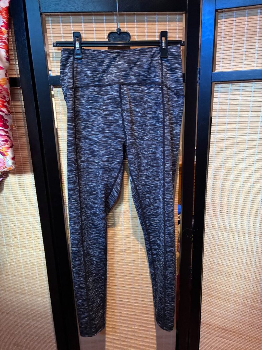 Space-Dye High-Waist Leggings with Side Pockets Size M